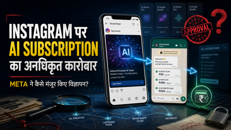 Instagram पर अनधिकृत AI subscriptions का खुला बाजार: ₹99–₹999 में ChatGPT, Claude, Gemini और Canva; Meta ने कैसे पास किए विज्ञापन?